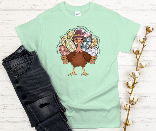 Words of Thanksgiving Turkey T-Shirt