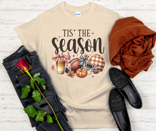 Tis the Season Football Adult T-Shirt