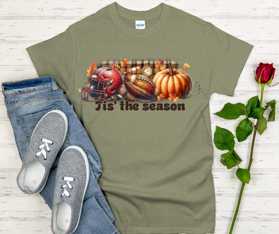 Tis the Football Season Adult T-Shirt