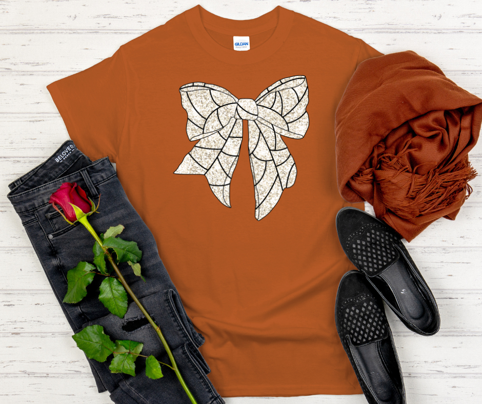 Sports Coquette Bows T-Shirt - Glitter