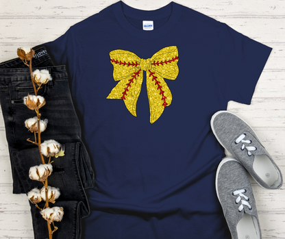 Sports Coquette Bows T-Shirt - Glitter