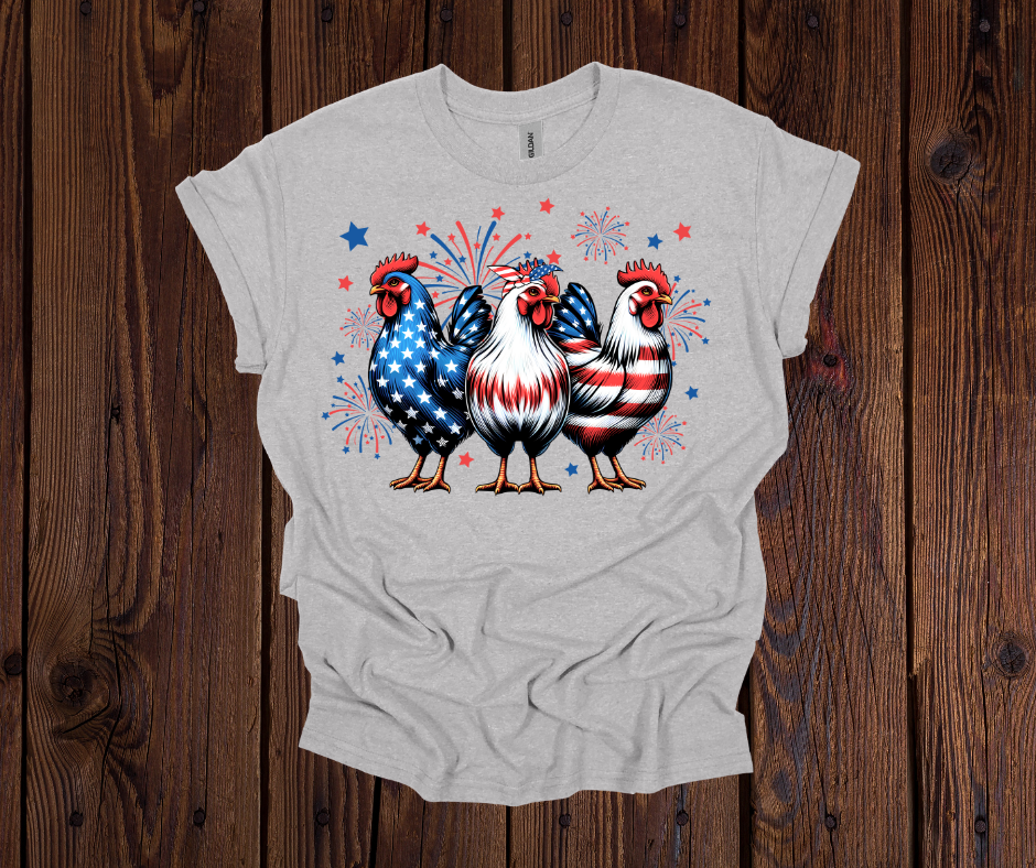 American Chicken Adult T-Shirt